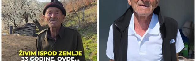 "Presrećan sam, ovo je raj za mene" Deka Miroslav koji je 33 godine živeo pod zemljom ponovo rasplakao Srbiju: Dobio novi dom, sreću ne krije FOTO