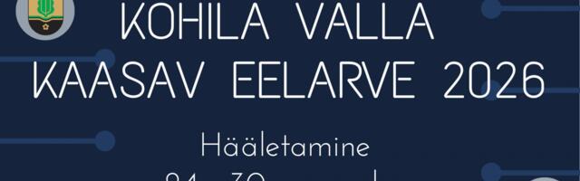 Kohila valla 2026 aasta kaasavasse eelarvesse laekus kaks ideed