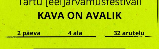 Esimene Tartu [eel]arvamusfestival avaldas kogu kava