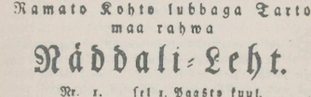 Esimene eestikeelne ajaleht avaldas esimestes numbrites ka sõja- ja krimiuudiseid