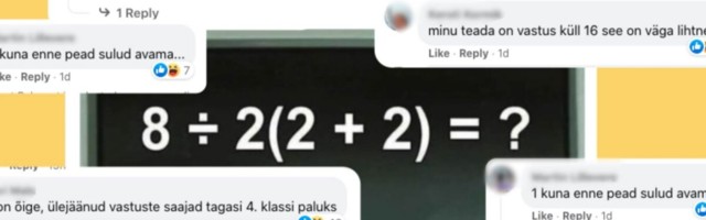 SELGITAV VIDEO | Lihtne matemaatikatehe on inimestel harja punaseks ajanud! Mis on õige vastus?