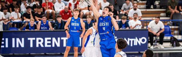 Eesti U18 korvpallikoondis jäi EM-i alagrupis võiduta
