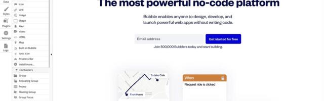 Parim viis veebirakenduste loomiseks ilma koodita – Bubble.io