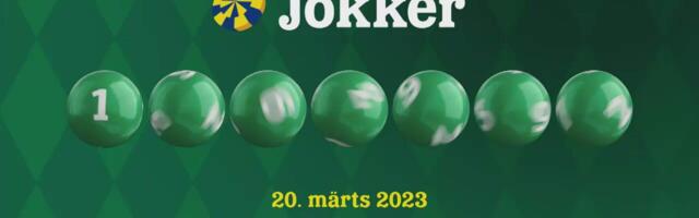 20. märtsi Jokkeri loosi tulemused