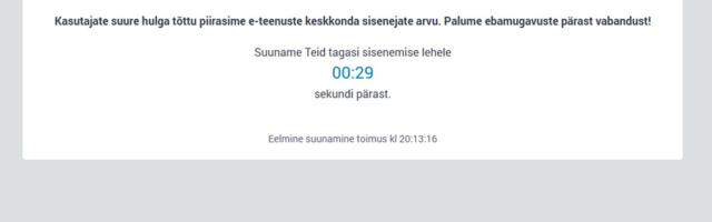 Maksuameti veebileht ägab juba enne tuludeklaratsiooni algust koormuse all