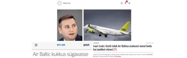 Vladimir Svet tuulutaks Eesti maksumaksja raha pankrotiohus Air Balticus