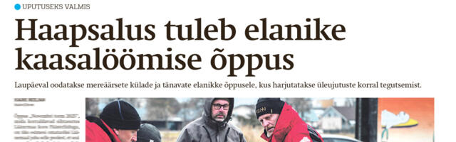 Lääne Elu paberleht teisipäeval, 25. novembril