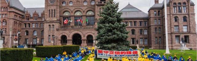 Hundreds of Falun Gong Adherents Rally in Toronto, Condemning CCP’s 25 Years of Repression