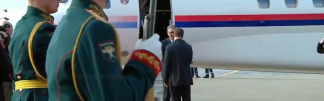 VIDEO: Serbia president jõudis Moskvasse