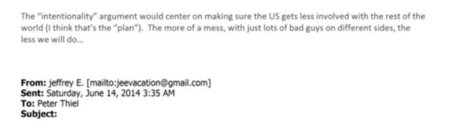 Võib-olla kõige plahvatusohtlikum Epsteini dokument: Kaos kui geopoliitiline strateegia