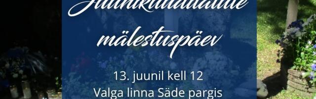 Juuniküüditatute mälestuspäev 13. juunil Valga linna Säde pargis
