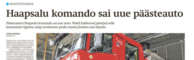 Lääne Elu paberleht teisipäeval 22. aprillil