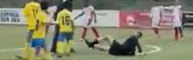 VIDEO | Kuni 11-aastaste laste jalgpallitreener lõi Portugalis peaga kohtuniku pikali