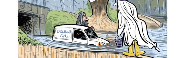 KARIKATUUR | Tartu vaim ja Ülemiste vanake