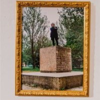 Meediagrafiti Peeter Linnapi vandlitornil