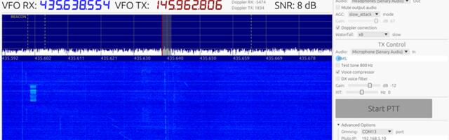 Самописный SDR для спутника RS44