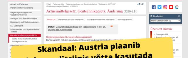 Skandaal: Austria plaanib hakata meditsiinis kasutama GMO-sid