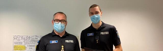 Noormehe päästnud politseinikud said tunnustuse