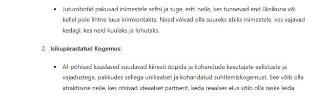 „Ema, meil juturobotiga on nüüd sedapsi“  ehk Armastusest tehisaru ajastul