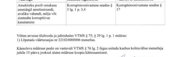 Harry Raudvere: Politsei paaniline katse varjata, reformierakondlase Tamkivi, korruptiivset käitumist.