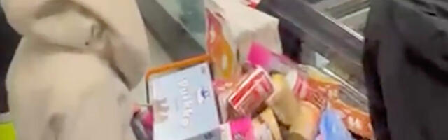 Soome poes jagati tasuta toitu