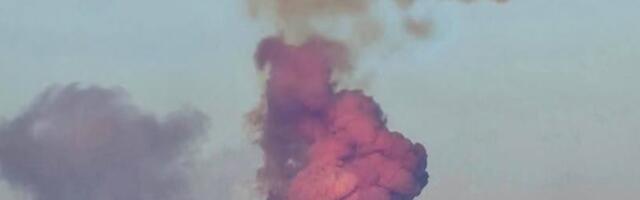 Venemaa Orenburgi raketibaasi kohale kerkis plahvatuse tulemusena lilla suitsupilv