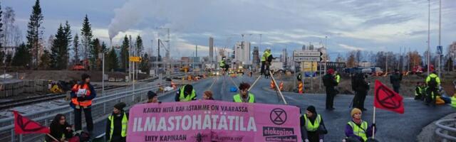 Soome keskkonnakaitsjad blokeerisid ligipääsu Kemi tehase ehitusplatsile