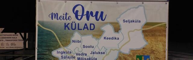 Oru külade kaart pandi Linnamäele üles