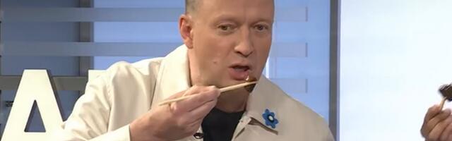 Video: Marko Reikop sõi "Ringvaate" stuudios kive