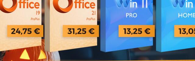 Liituge halloween’i-pidustustega! Hankige endale Lifetime Office 2021 Pro võti hinnaga 31,25 eurot! Võida 11 Pro hinnaga 13,25 eurot!