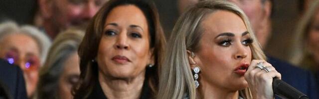 VIDEO | „Ebaprofessionaalne!“ Carrie Underwood ei surunud Trumpi ametisse vannutamisel Kamala Harrise kätt ja sattus kriitikarahe alla
