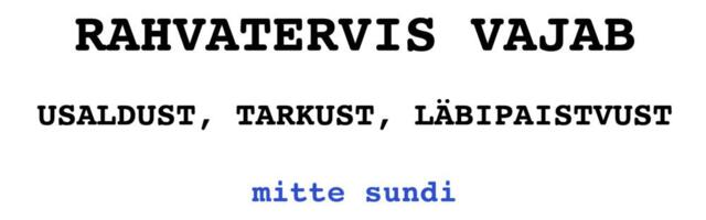 MEEDIKUD JA TEADLASED: NETS-i EELNÕU SUNNIMEETMED JA AVALIKU ARUTELU PUUDUMINE SÜVENDAVAD VAIMSE TERVISE KRIISI