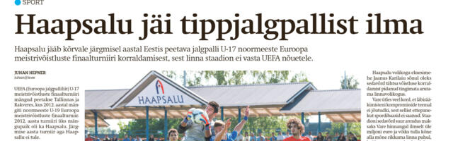 Lääne Elu paberleht laupäeval, 8. veebruaril