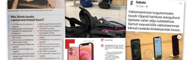 Vaktsiiniloteriide korraldajad rikuvad ravimiseadust?