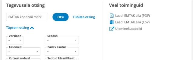 Alates 01.01.2025 hakkab kehtima uus tegevusalade klassifikaator