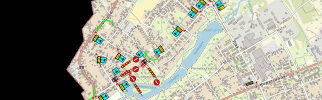 Teadaanne Valgas Tartu tänava osalise sulgemise kohta