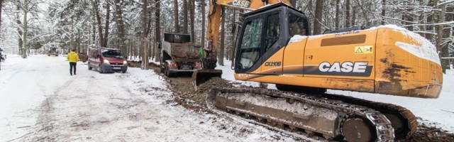 Toila Oru pargis algas randa viiva kergtee ehitus