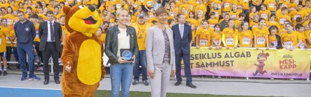 President Kersti Kaljulaid Spordinädala avasündmusel: lapsed saavad aru, et neil on oma roll