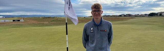 Richard Teder edenes Royal Liverpooli väljakul The Amateuri veerandfinaali