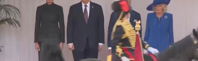 VIDEO: hobune tegi häda täpselt president Trumpi ja Inglise kuninga nina ette