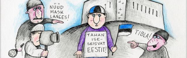 KARIKATUUR ⟩ Tahan iseseisvat Eestit!