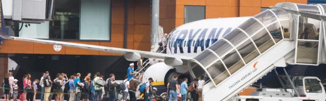Ryanair vähendab Tallinnast lende 40% võrra