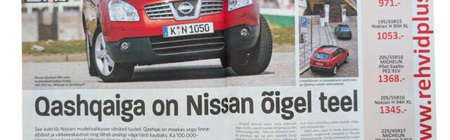 Vanast Autolehest. Esimene kestvustest: 100 000 kilomeetrit Qashqaiga