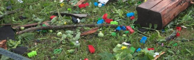 Kambja vallas asuvat Paali küla tabas haruldane tornaado