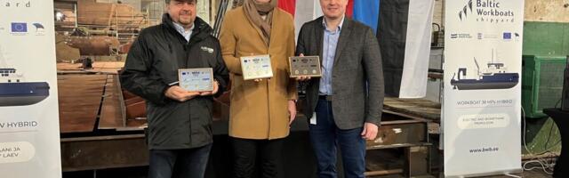 Eesti esimene biometaanil sõitev töölaev sai kiilu