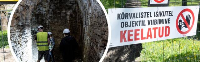 VIDEO JA FOTOD | Toompea tänava all pesitsev suurtükikelder ähvardab kokku variseda. Linn haaras ohjad