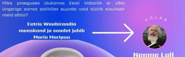 Kuum! Selle aasta viimases Weebiraadio saates “Lihtsalt&Keerutamata” on Neeme Lall- Läänemeelsus, venemeelsus ja Eesti rahvuslus.