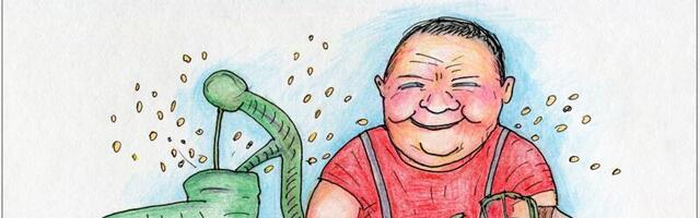 KARIKATUUR ⟩ Uus keskkonnaminister rongi ja pumba juures