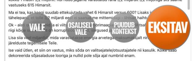 FAKTIKONTROLL | Kas Eesti oleks saanud „varastatud“ raha eest soetada 615 HIMARSit? 