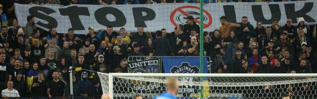 Ukraina jalgpalliliit sai venelaste solvamise eest UEFA-lt trahvi 